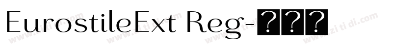 EurostileExt Reg字体转换
